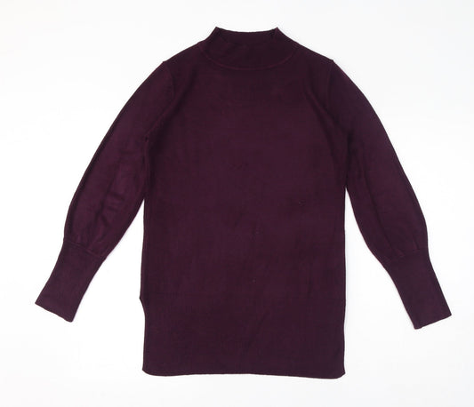 Womens UK Size S Marks and Spencer Purple Pullover Jumper