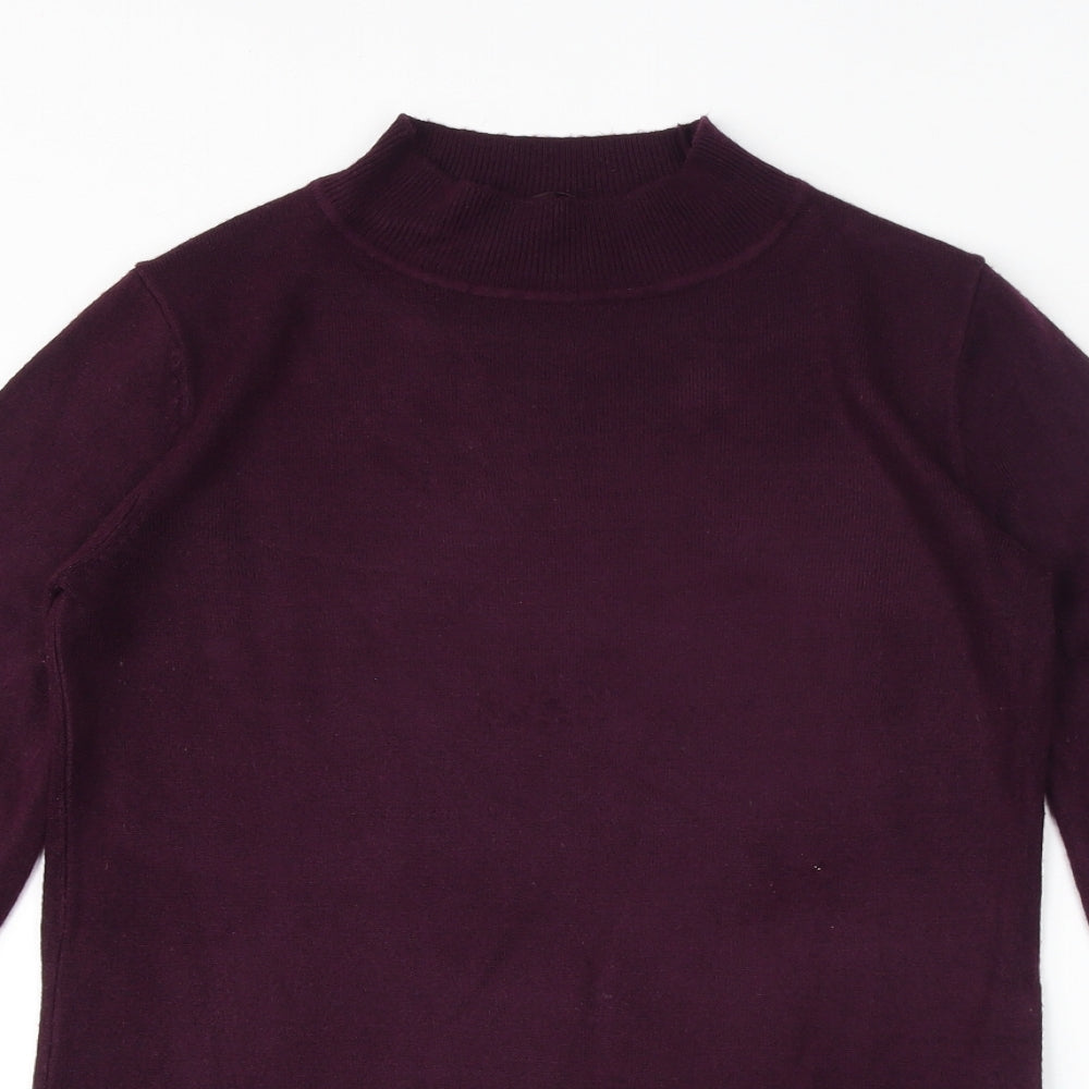 Womens UK Size S Marks and Spencer Purple Pullover Jumper