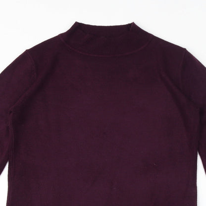 Womens UK Size S Marks and Spencer Purple Pullover Jumper
