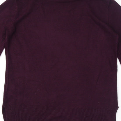 Womens UK Size S Marks and Spencer Purple Pullover Jumper