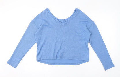 Womens UK Size 14 Marks and Spencer Blue Pullover Jumper
