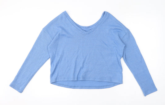 Womens UK Size 14 Marks and Spencer Blue Pullover Jumper