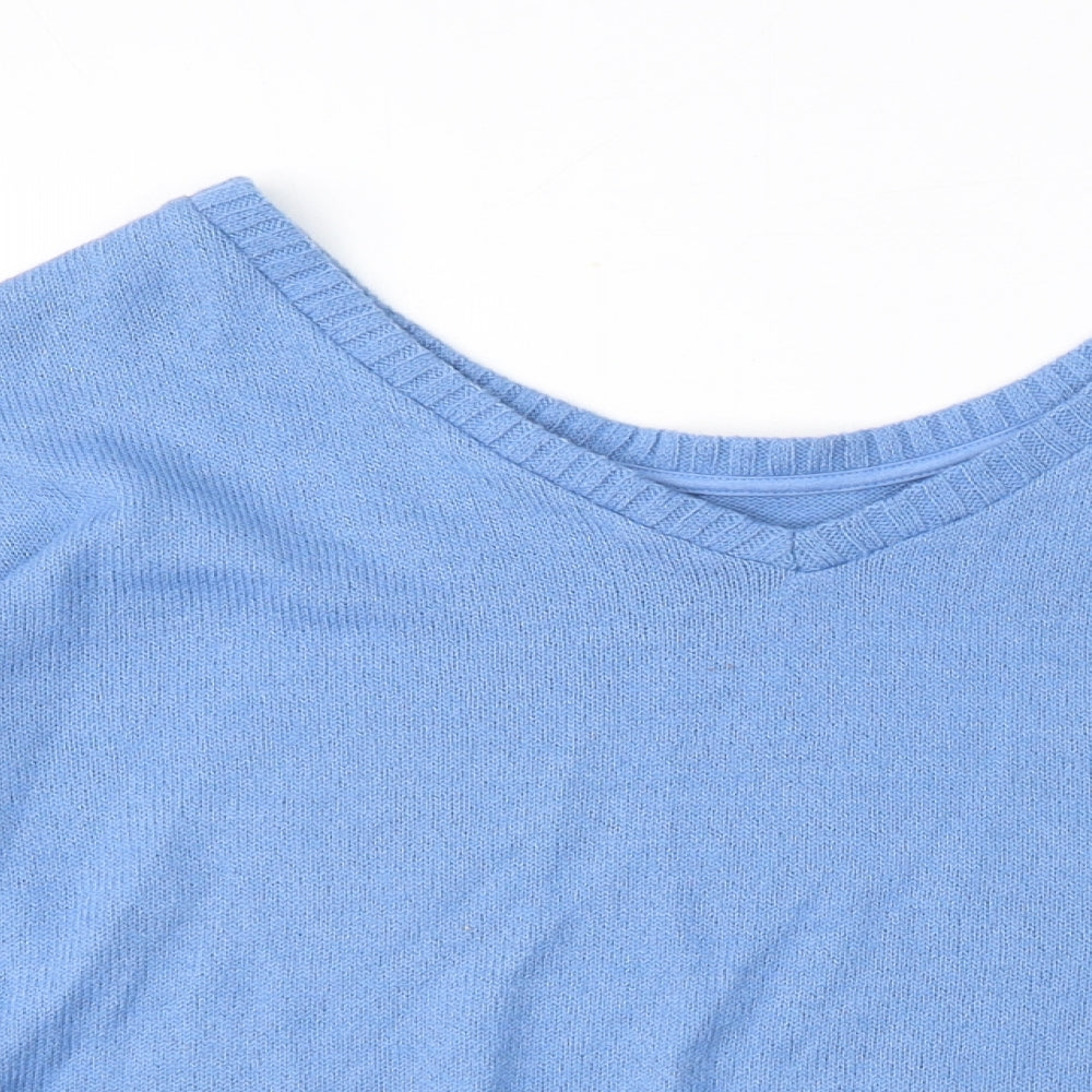 Womens UK Size 14 Marks and Spencer Blue Pullover Jumper