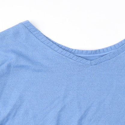 Womens UK Size 14 Marks and Spencer Blue Pullover Jumper