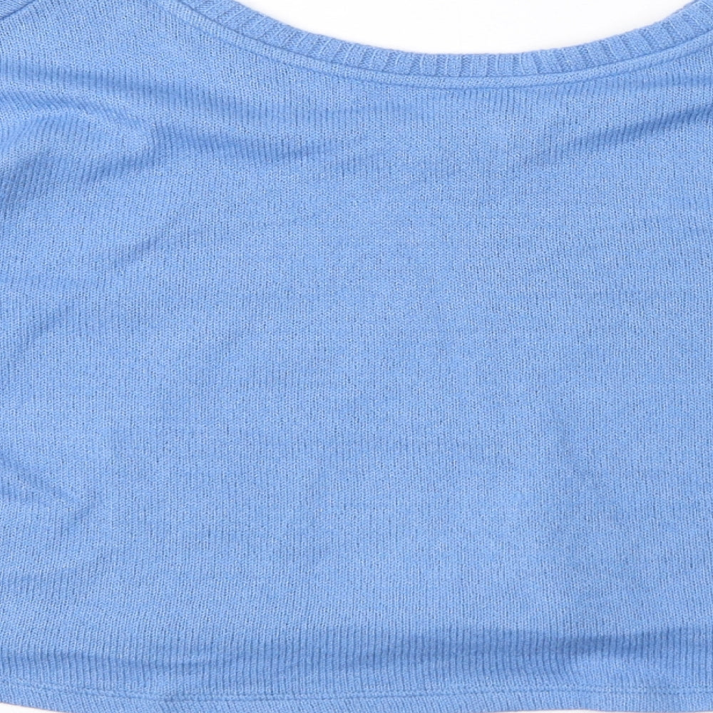 Womens UK Size 14 Marks and Spencer Blue Pullover Jumper
