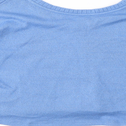 Womens UK Size 14 Marks and Spencer Blue Pullover Jumper
