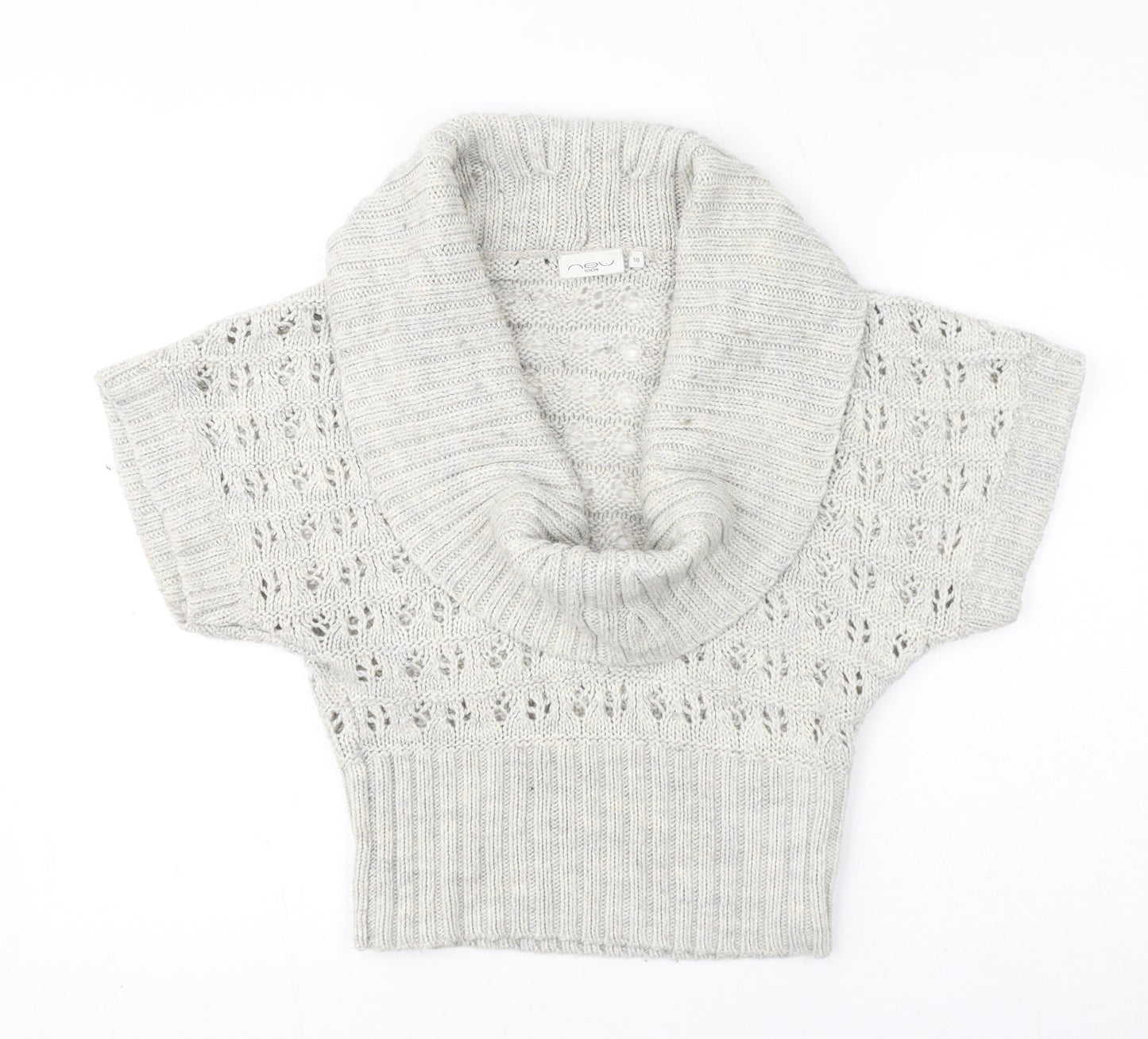 Womens UK Size 10 New Look Ivory Pullover Jumper