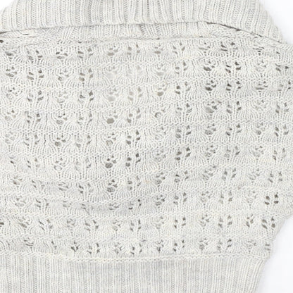 Womens UK Size 10 New Look Ivory Pullover Jumper