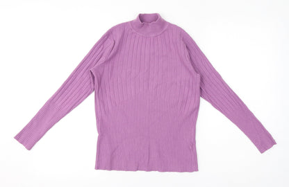 Womens UK Size 8 Marks and Spencer Purple Pullover Jumper