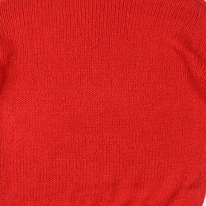 Womens UK Size XS Divided Red Pullover Jumper