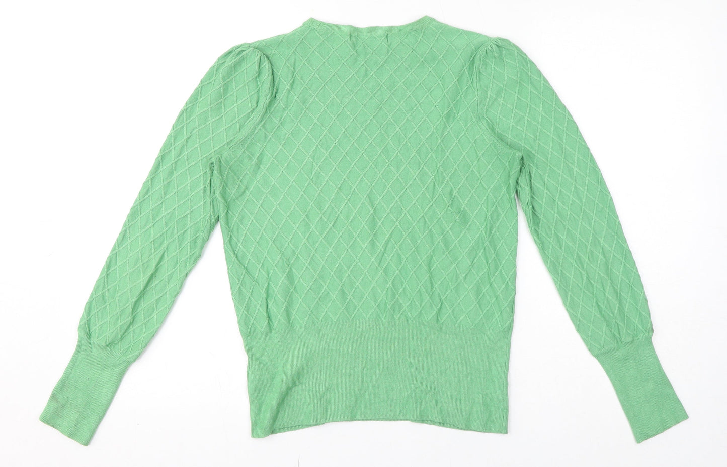 Womens UK Size 10 Marks and Spencer Green Pullover Jumper