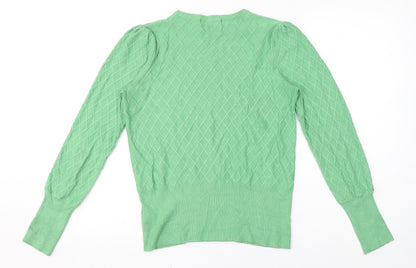 Womens UK Size 10 Marks and Spencer Green Pullover Jumper