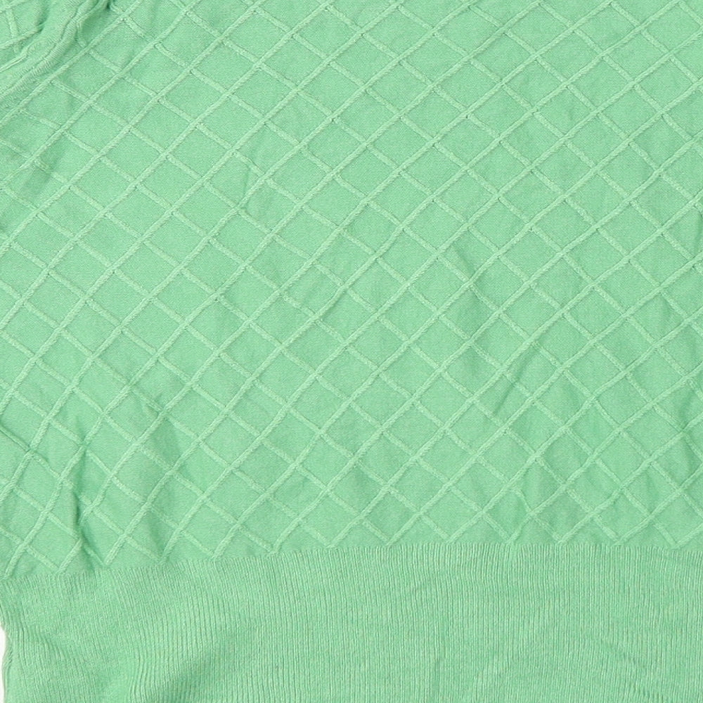 Womens UK Size 10 Marks and Spencer Green Pullover Jumper
