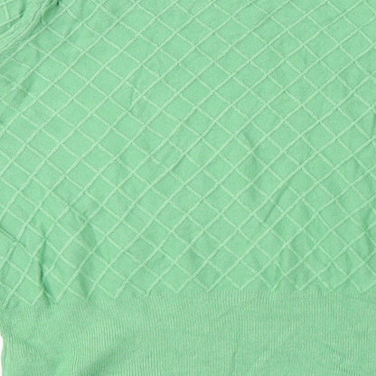 Womens UK Size 10 Marks and Spencer Green Pullover Jumper