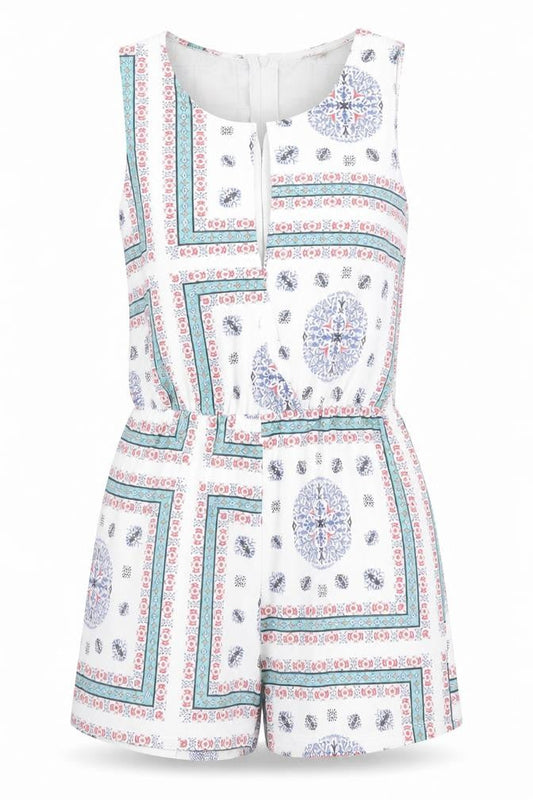 Womens UK Size 8 ASOS One-Piece White Playsuit