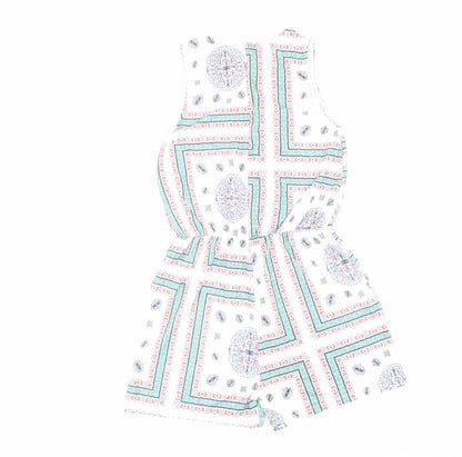 Womens UK Size 8 ASOS One-Piece White Playsuit