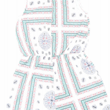 Womens UK Size 8 ASOS One-Piece White Playsuit