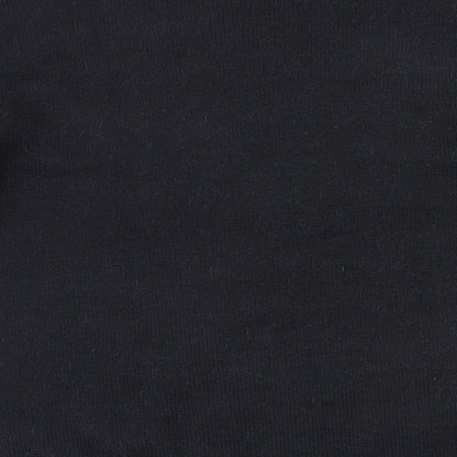 Emerica Womens Black Round Neck Acrylic Pullover Jumper Size 6 - Embellished design on front