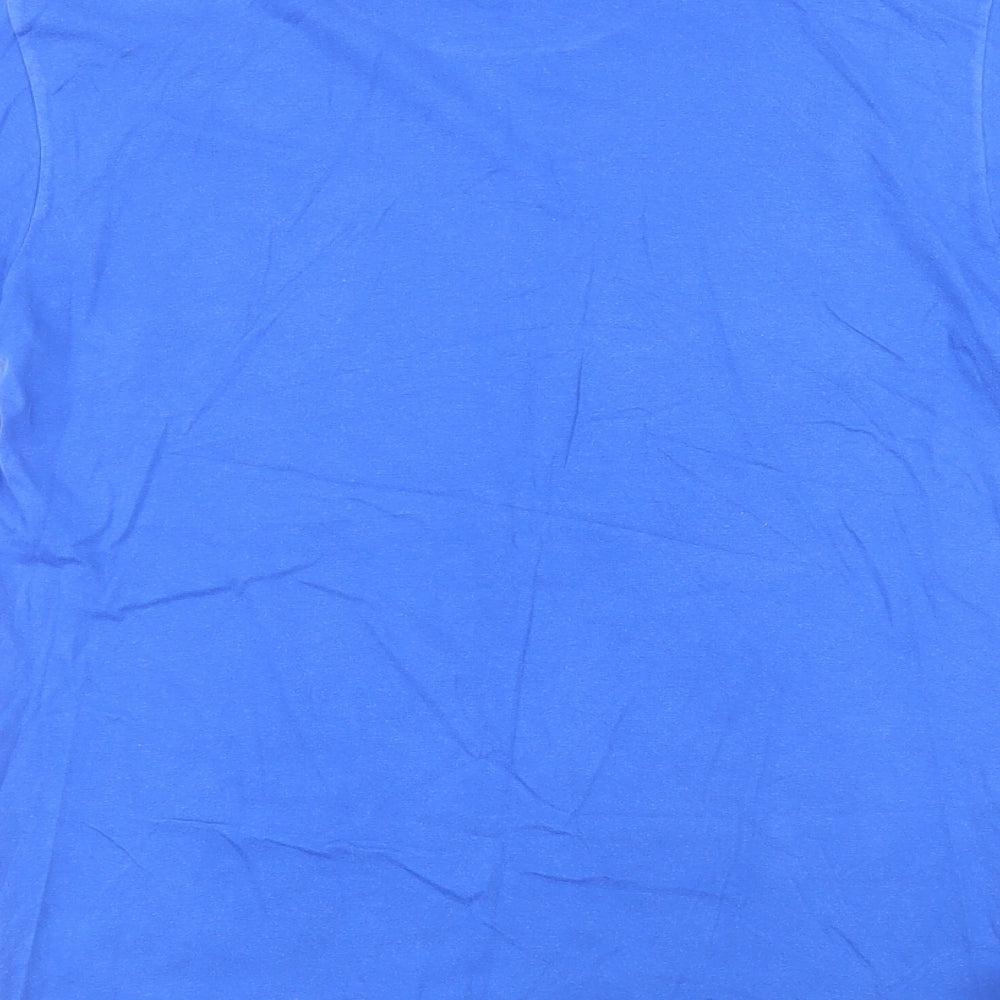 Mens UK Size M Gildan Blue  T-Shirt