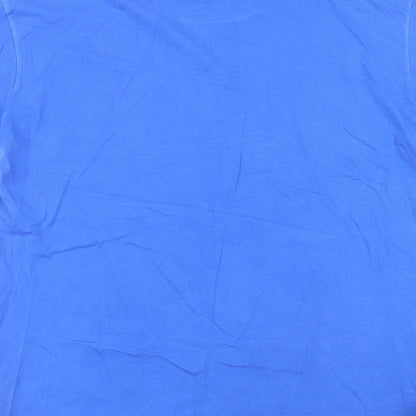 Mens UK Size M Gildan Blue  T-Shirt