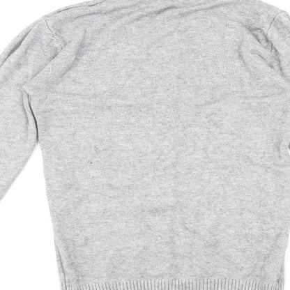 Silver Swan Womens Grey Roll Neck Acrylic Pullover Jumper Size XL