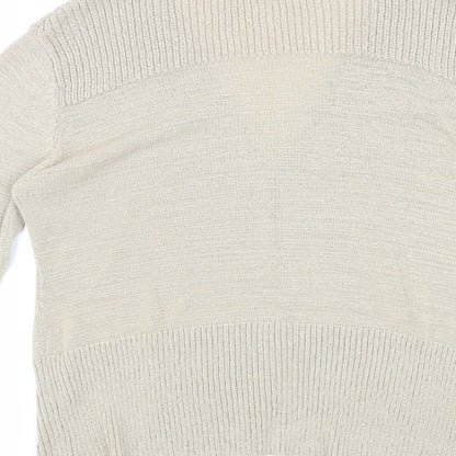 Womens UK Size XL Klass Beige Cardigan Jumper