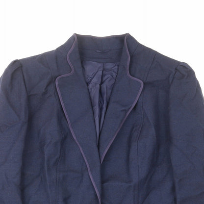 C&A Womens Blue Jacket Blazer Size 16 Button