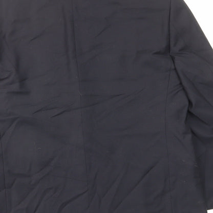 jeremy cobb Mens Blue Wool Jacket Suit Jacket Size 42 Regular