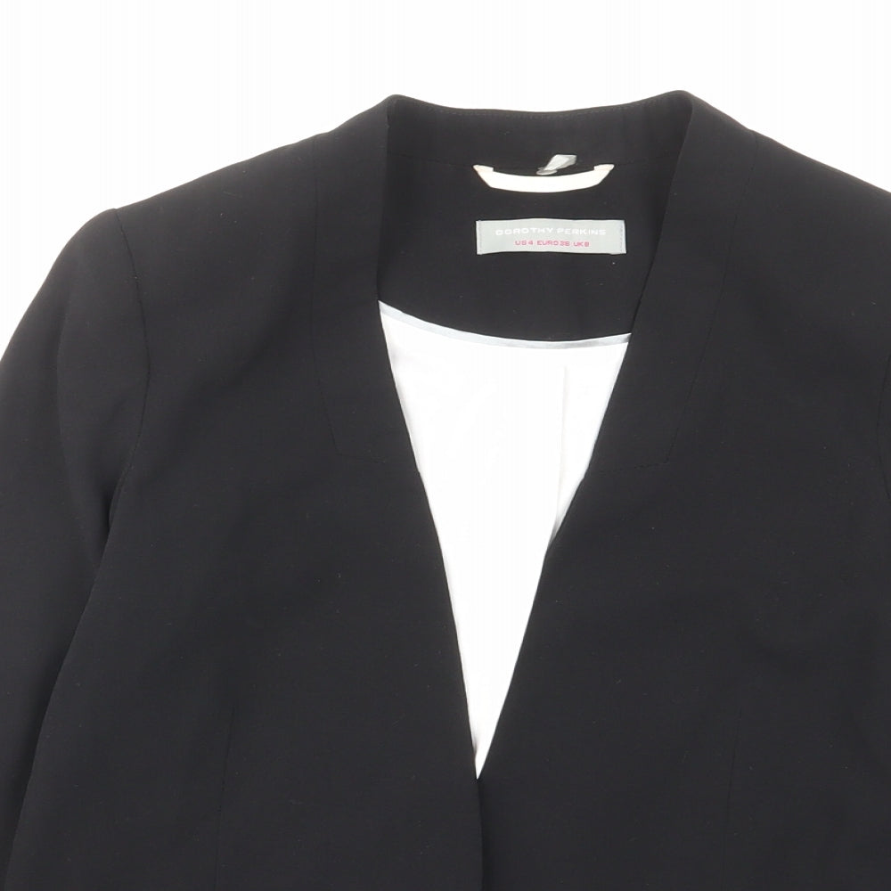 Womens UK Size 8 Dorothy Perkins Black Jacket