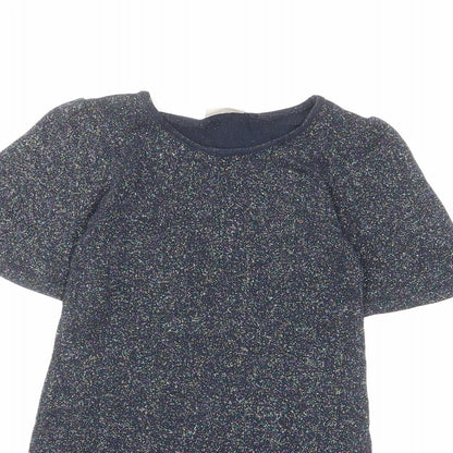 NEXT Girls Multicoloured Vinyl A-Line Size 7 Years Crew Neck Pullover