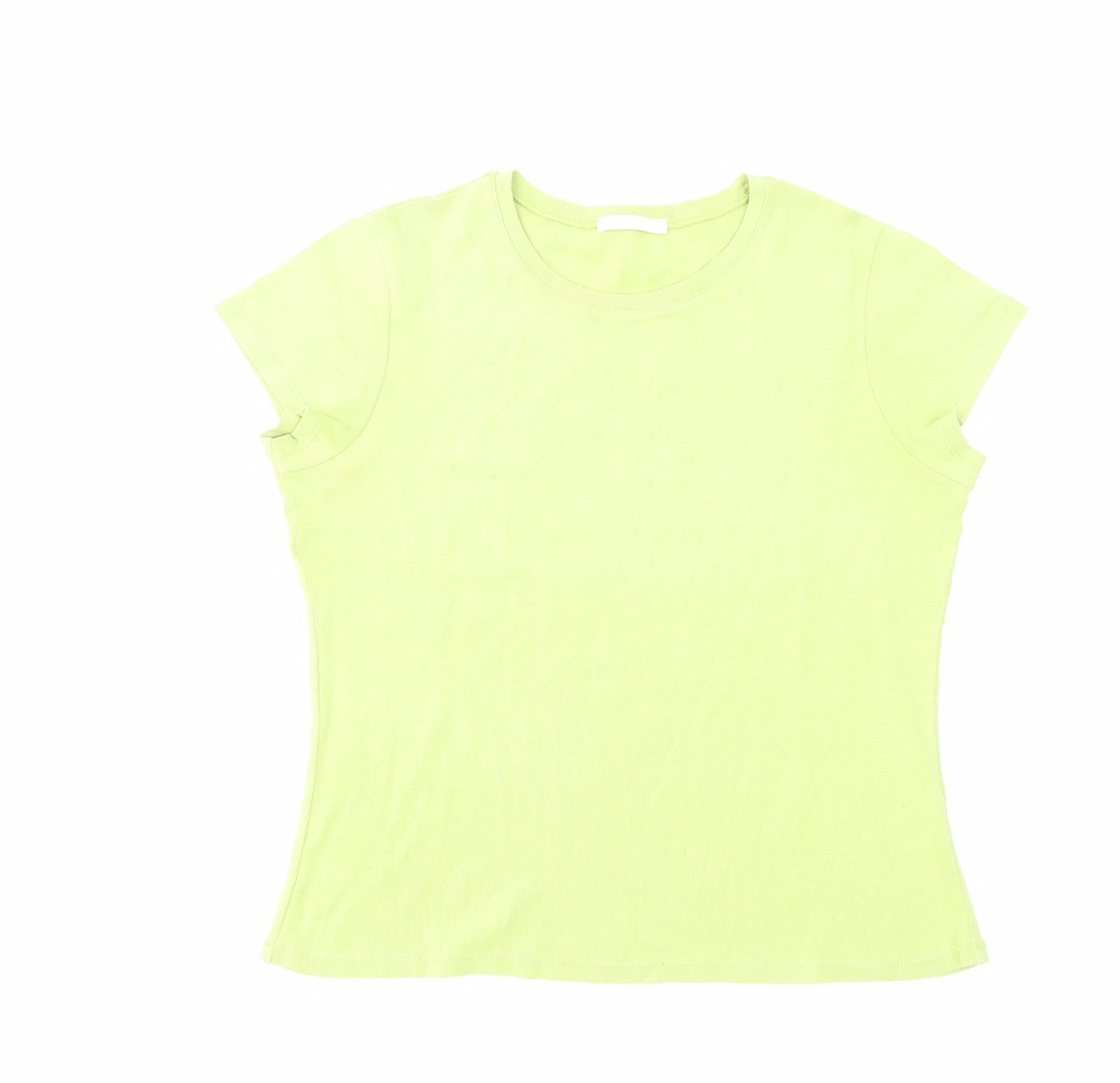 Womens UK Size 16 Marks and Spencer Green Basic T-Shirt
