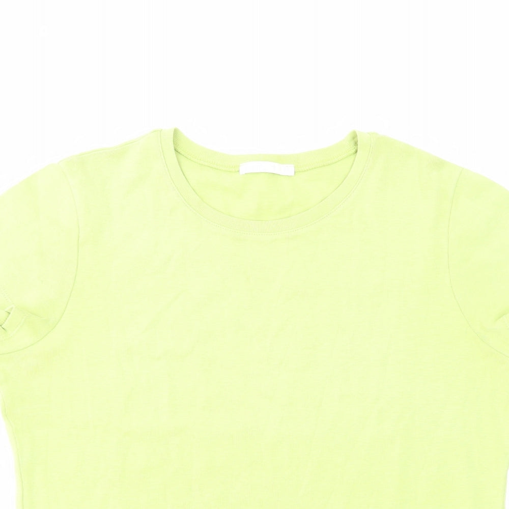 Womens UK Size 16 Marks and Spencer Green Basic T-Shirt