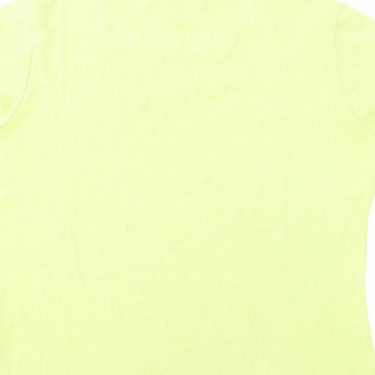 Womens UK Size 16 Marks and Spencer Green Basic T-Shirt