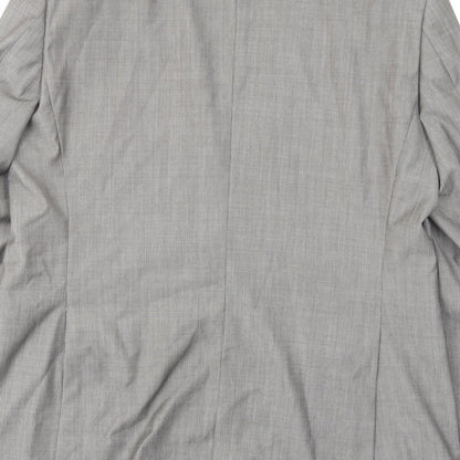 Autograph Mens Grey Wool Jacket Suit Jacket Size 42 Regular - Inside pockets