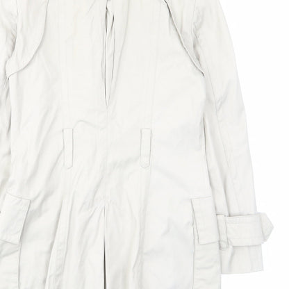 Womens UK Size S Zara Beige Military Jacket