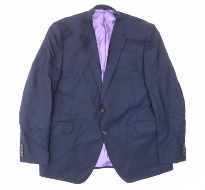 Mens UK Size 44 Marks and Spencer Regular Blue Suit Jacket