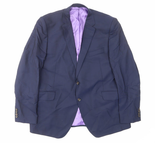 Mens UK Size 44 Marks and Spencer Regular Blue Suit Jacket