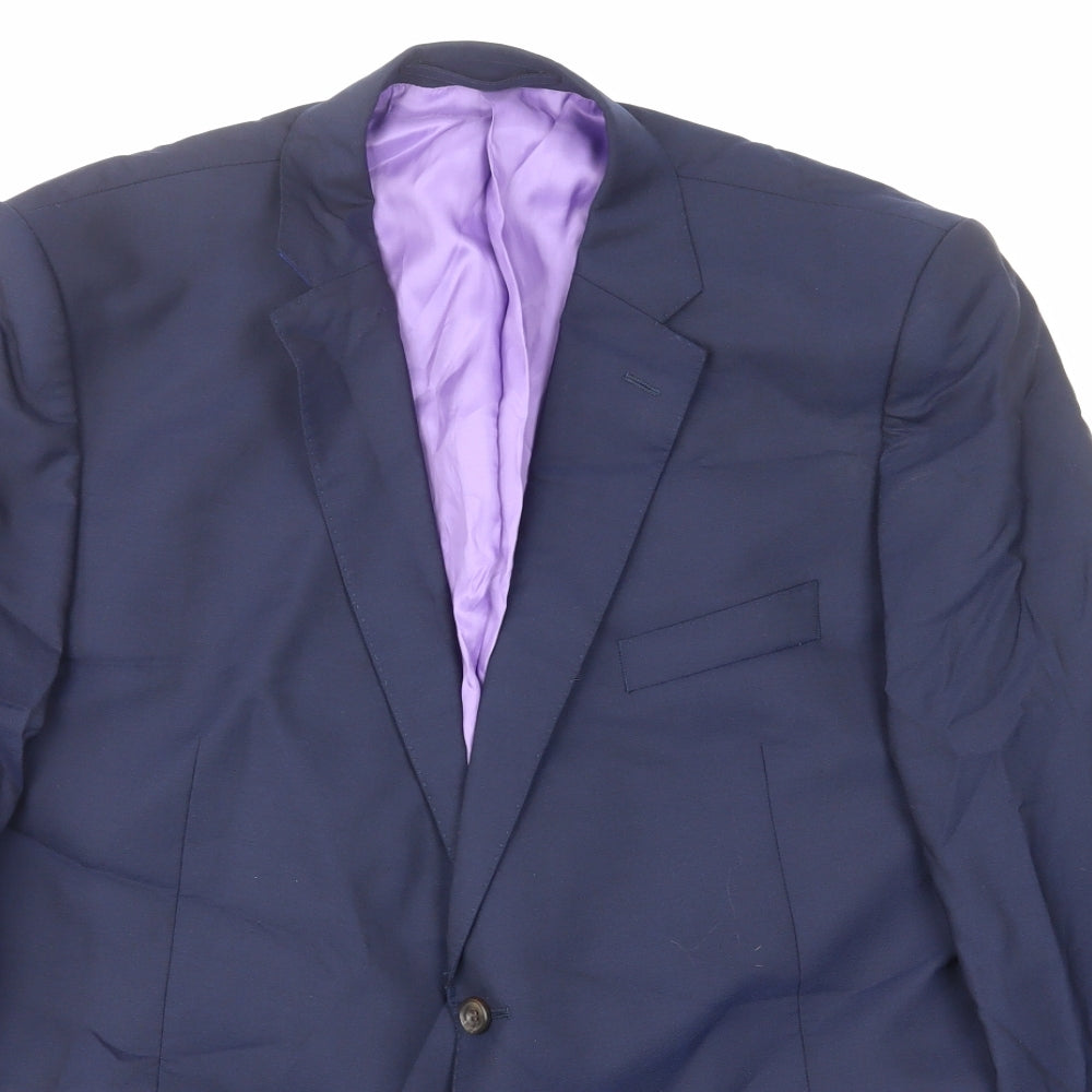 Mens UK Size 44 Marks and Spencer Regular Blue Suit Jacket