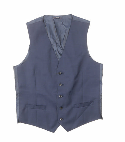 Mens UK Size 40 Marks and Spencer Regular Blue Suit Jacket