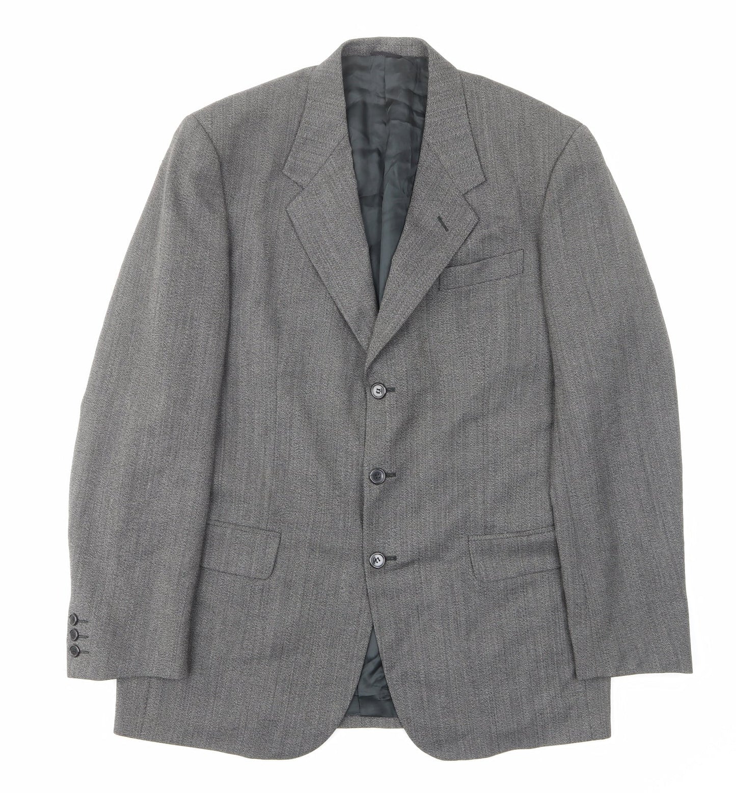 Mens UK Size 42 Ciro Citterio Regular Grey Suit Jacket