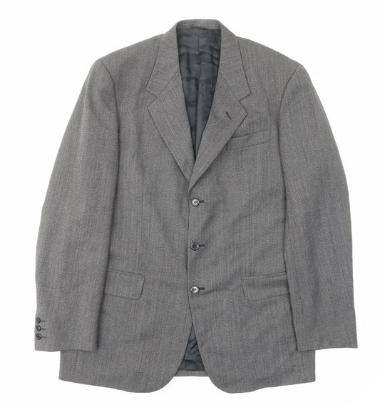 Mens UK Size 42 Ciro Citterio Regular Grey Suit Jacket