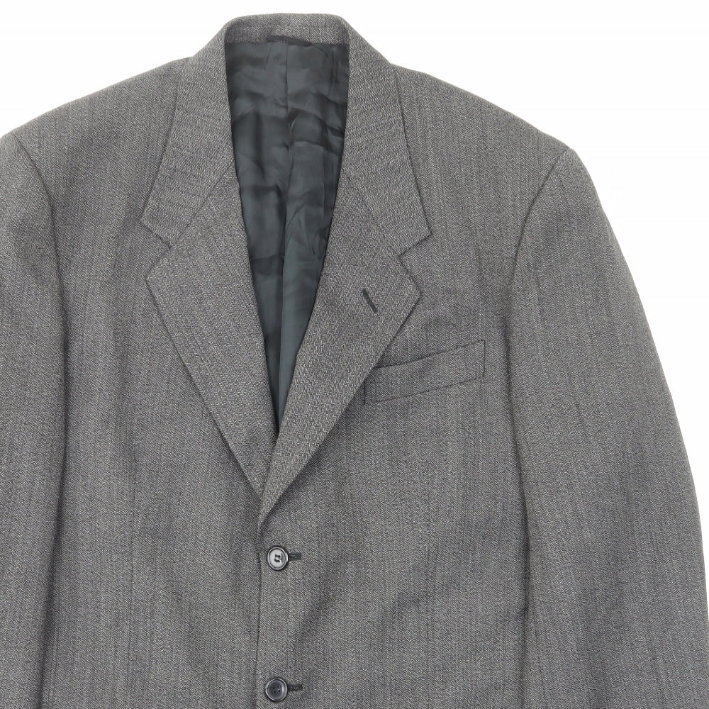 Mens UK Size 42 Ciro Citterio Regular Grey Suit Jacket