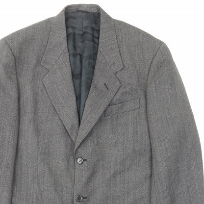 Mens UK Size 42 Ciro Citterio Regular Grey Suit Jacket