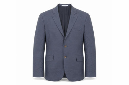 Front view of Crew Clothing Blue Camel Jacket Suit Jacket, size 40, Regular - Pockets