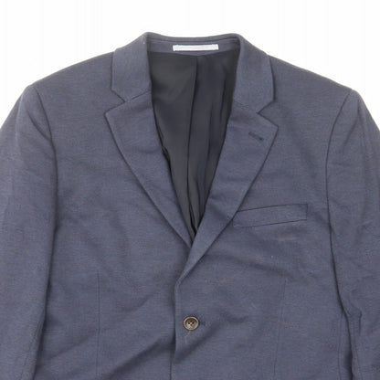 Crew Clothing Mens Blue Camel Jacket Suit Jacket Size 40 Regular - Pockets