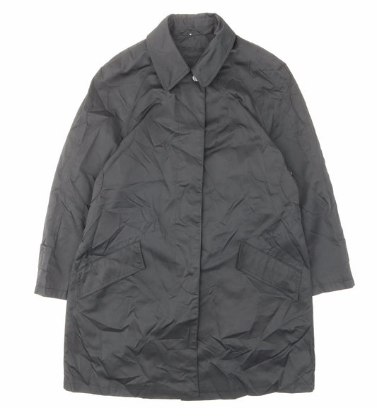 Four seasons Womens Black Jacket Size M Button - Pockets