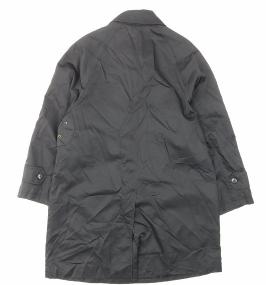 Four seasons Womens Black Jacket Size M Button - Pockets