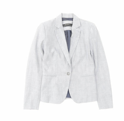 Zara Womens Grey Polyester Jacket Suit Jacket Size 6