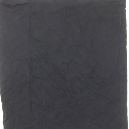 H&M Womens Black Cotton Straight & Pencil Skirt Size L - Elastic waist