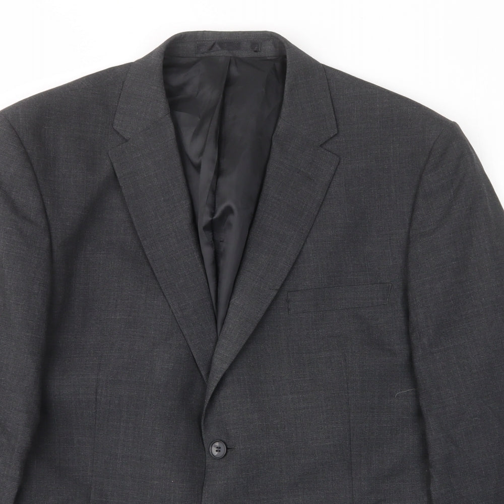 Mens UK Size 44 Debenhams Regular Grey Suit Jacket